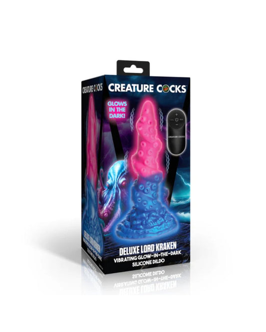 Creature Cocks Deluxe Lord Kraken Vibrating Glow-in-the-Dark Silicone Dildo XR Brands