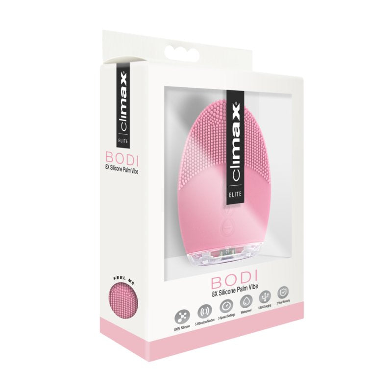 Topco Climax Elite Bodi 15X Silicone Palm Vibe, Pink - ClubX Australia