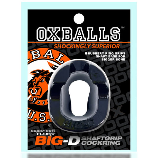Oxballs Big-D bigger bulge cockring w/ shaft grippers Black OXBalls