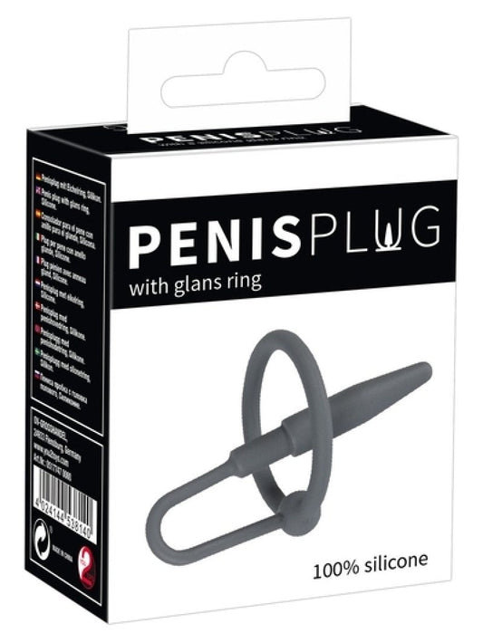 Orion Penis Plug with Glans Ring - ClubX Australia