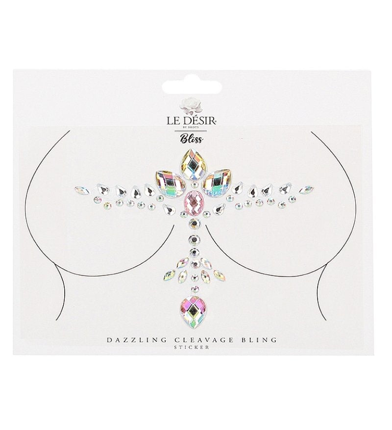 Shots dazzling cleavage bling body sticker - ClubX Australia