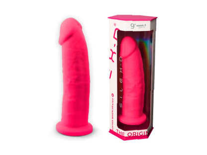 Silexd Model 2 (9") Pink High-Quality Super Soft Silicone Dildo Adrien Lastic