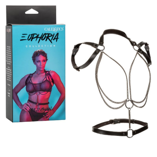 Euphoria Collection Multi Chain Halter Bondage Gear Calexotics
