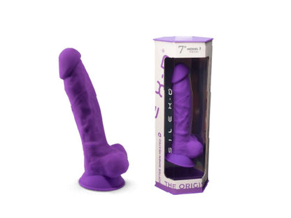 Silexd – Model 1 Thermo-Reactive Silicone 7″ Dong With Balls (Purple) Adrien Lastic