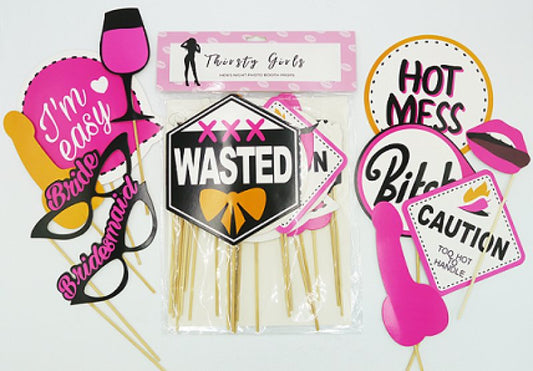 Thirsty Girls - Hen’s Night Photo Booth Props Thirsty Girls