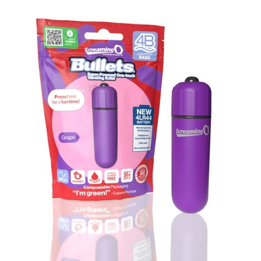 Screaming O 4B Bullet Grape compact bass-motor vibrator - ClubX Australia