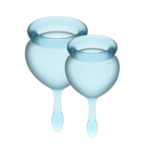 Satisfyer Menstrual Cups Satisfyer Feel Good Menstrual Cup (Light Blue) Lubricant Satisfyer