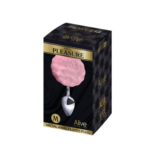 Alive Metal Fluffy Plug Pink M Adrien Lastic