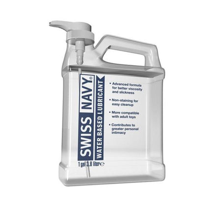 Swiss Navy Water Based Lubricant 1gal/3.8L Swiss Navy