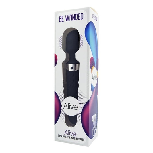 Alive Be Wanded Black flexible wand massager - ClubX Australia