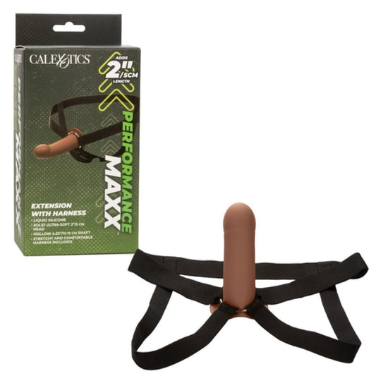 Calexotics Performance Maxx Extension with Harness - Brown Calexotics