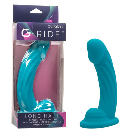 Calexotics G-Ride Long Haul Vibrator Blue Calexotics