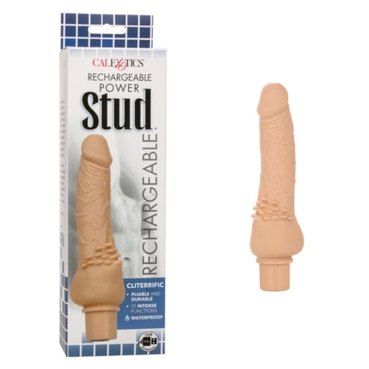 Calexotics Power Stud Cliterrific Rechargeable - Ivory Dildo Calexotics
