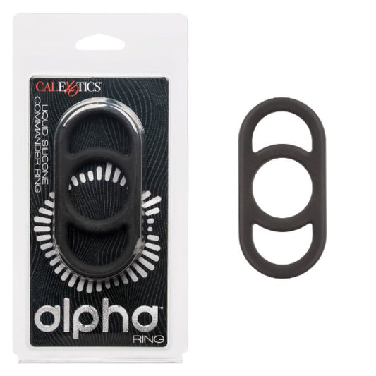 Alpha Liquid Silicone Commander Ring - Black Calexotics