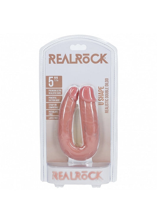 RealRock 5" U Shaped Double Dildo Shots