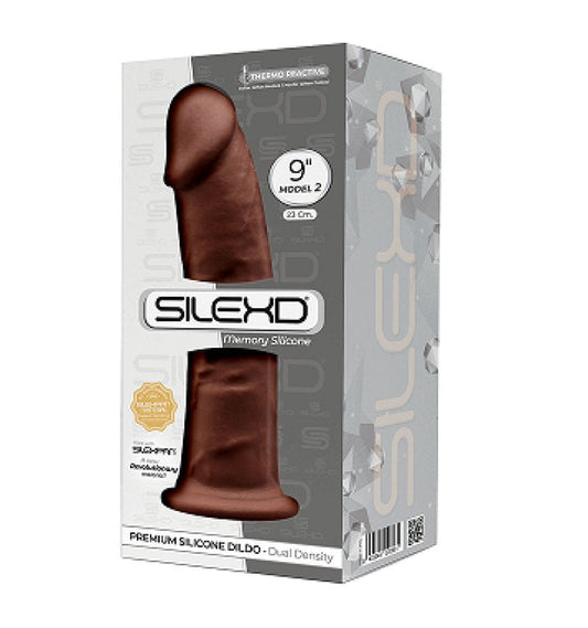 Silexd 9" Model 2 Brown Dildo Adrien Lastic