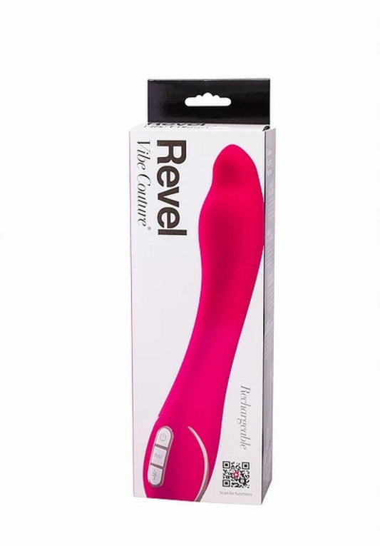 Vibe Couture Revel Pink dual layer silicone rabbit vibrator - ClubX Australia