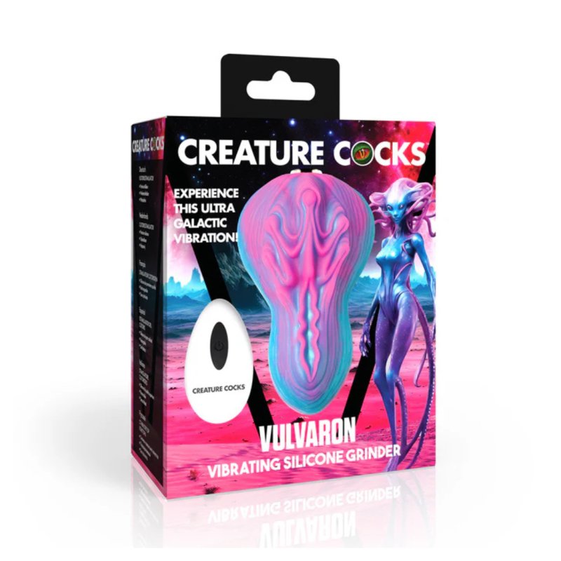 Creature Cocks Vulvaron - 10X Vibrating Silicone Grinder w/ Remote Control XR Brands