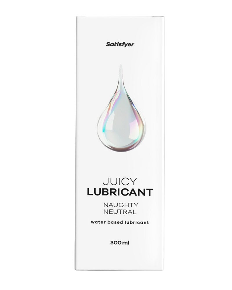 Satisfyer Juicy Lubricant 300 ml Naughty Neutral - Unscented Water Based Lubricant - 300 ml Bottle