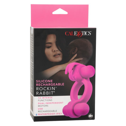 Calexotics Silicone Rechargeable Rockin’ Rabbit Cock Ring Calexotics