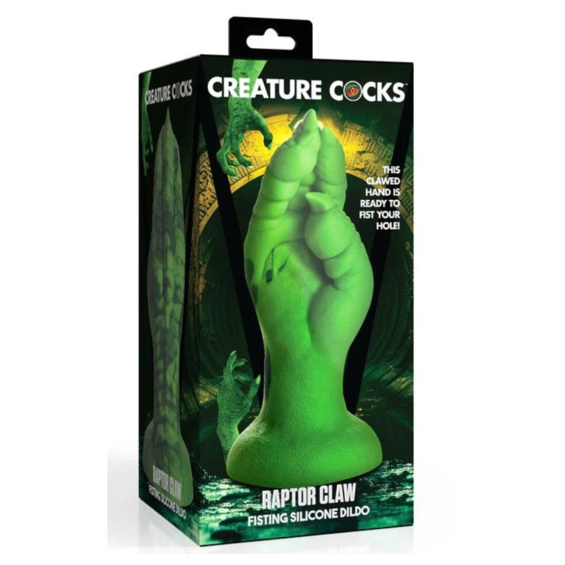 Creature Cocks Raptor Claw Fisting Silicone Dildo - Green 21.8 cm Claw Fantasy Dildo