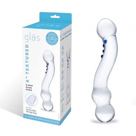 Glas 6" Textured G-Spot Dildo Electric Eel, Inc