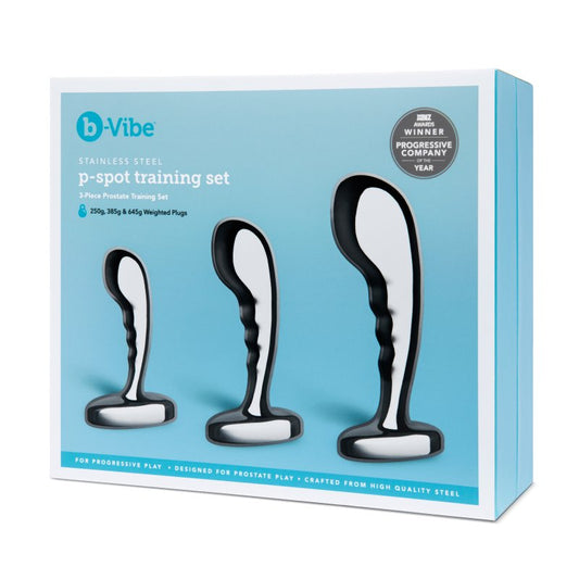 b-Vibe Stainless Steel P-Spot Training Set Anal Toy COTR