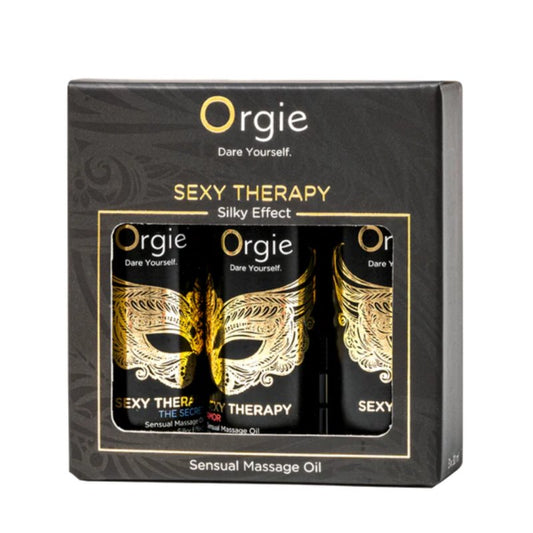 Orgie Sexy Therapy Mini Size Collection 3 x 30ml Massage Oil Set - ClubX Australia