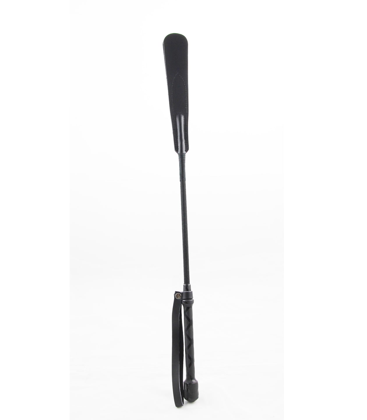 Short leather Crop with Slapper End - Club X