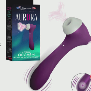 Magic Touch Aurora Clitoral Suction and G Spot Vibrator - Club X