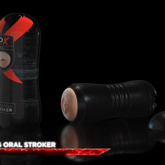 PDX Elite Vibrating Stroker Oral Masturbator - Club X