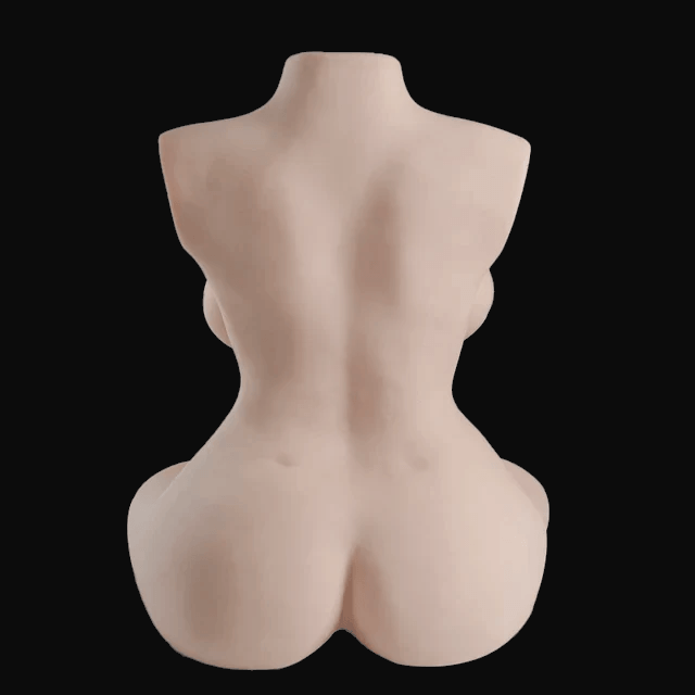 Sabrina : 27lb Flagship Interactive Suction Sex Doll Torso back view