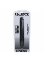 REALROCK 35cm Thick Double Dildo - Black - Black 35 cm (14'') Thick Double Dong