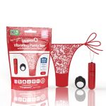 Vibrating Panty Set W/ Remote Ring 4T High Pitch Treble - Red