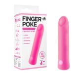 Finger Poke - Pink - Pink 10 cm USB Rechargeable Bullet
