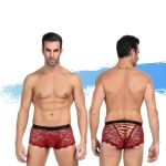 Ashella Lingerie Mica Lace Boxer Brief Red S/M Ashella Lingerie