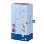 Satisfyer Hot Lover Silver/Champagne Incl. Bluetooth And App Rabbit Vibrator Satisfyer