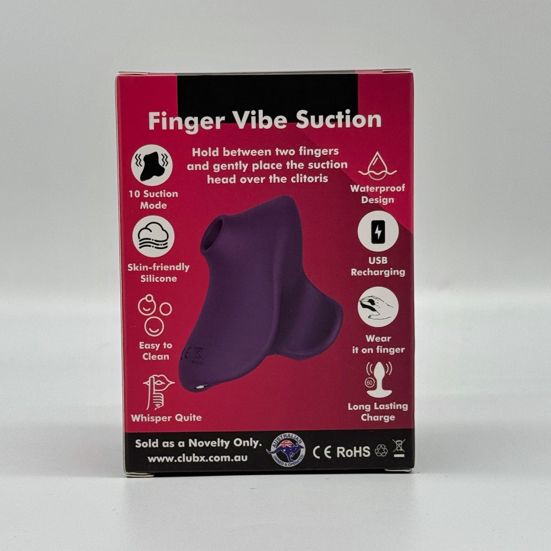 Club X Finger Vibe Suction Club X Australia