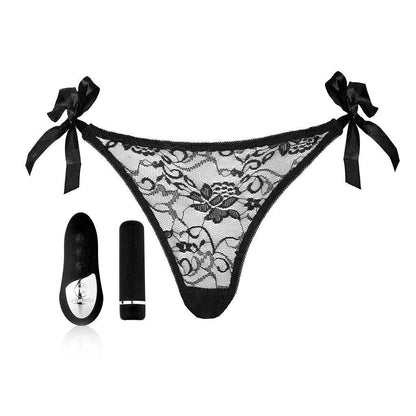 Nu Sensuelle Remote Controlled Pleasure Vibrating Panty Black - Club X