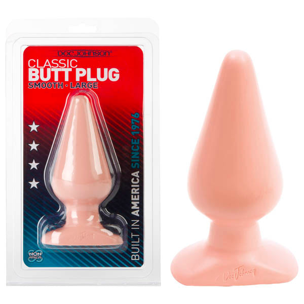 Classic Butt Plug Flesh 15.3 Cm (6'') Large Smooth  - Club X