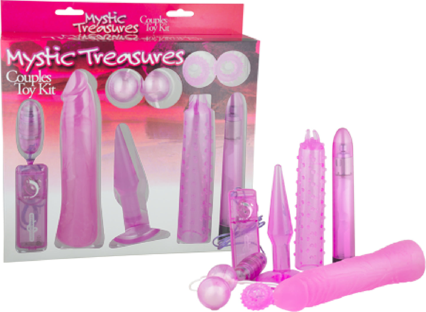 Mystic Treasures Couples Toy Kit (Pink)  - Club X