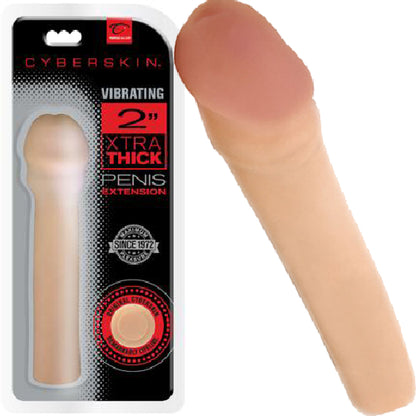 2" Xtra Thick Vibrating Transformer Penis Extension (Flesh) Default Title - Club X