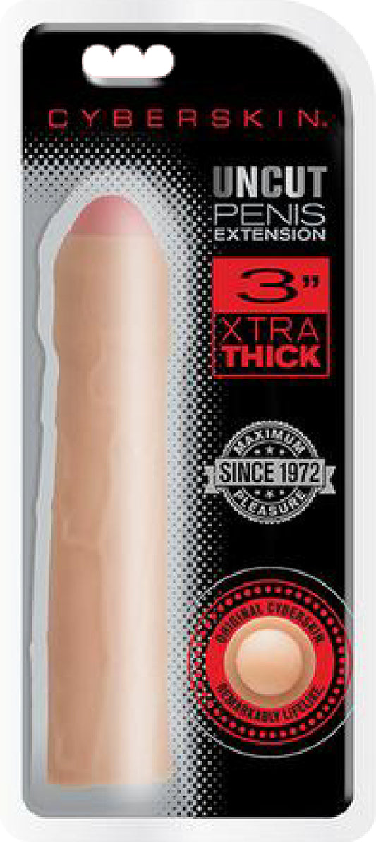 3" Xtra Uncut Transformer Penis Extension (Flesh) Default Title - Club X