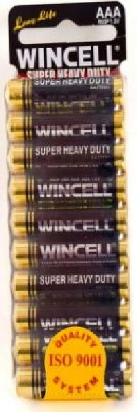 Wincell Super Heavy Duty Aaa Shrink 10Pk Battery  - Club X
