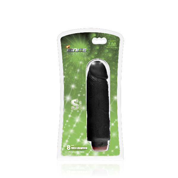 Cock w/ Vibration 8in Black  - Club X