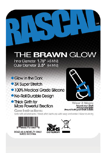 The Brawn Cockring Glow Blue  - Club X