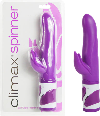 Spinner 6X Rabbit Style Vibrator Lavender - Club X
