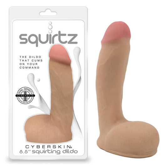 Squirtz Cyberskin 8.5'' Squirting Dildo  - Club X