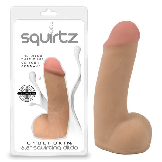 Squirtz Cyberskin 6.5'' Squirting Dildo  - Club X