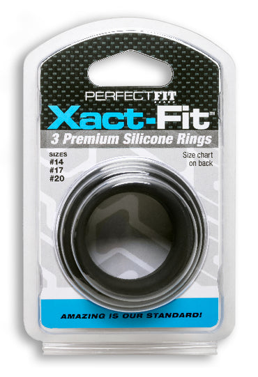 Xact-Fit Silicone Rings Mixed 3 Ring Kit  - ClubX